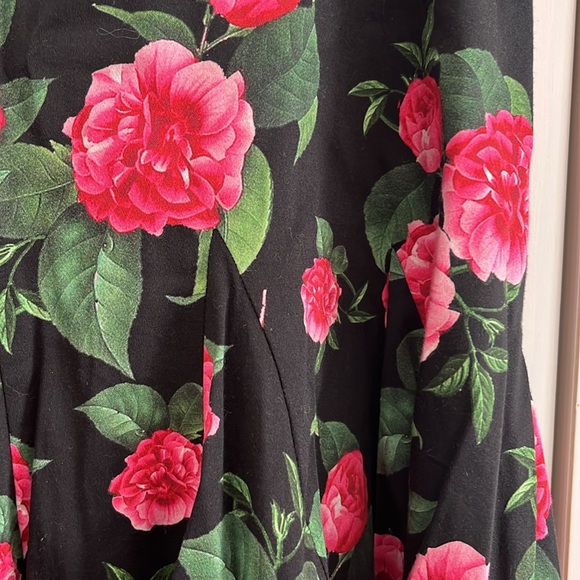 Alice + Olivia Ginny Ruffle Sleeve Romantic Floral Print Mini Dress Size 6 - Picture 10 of 12